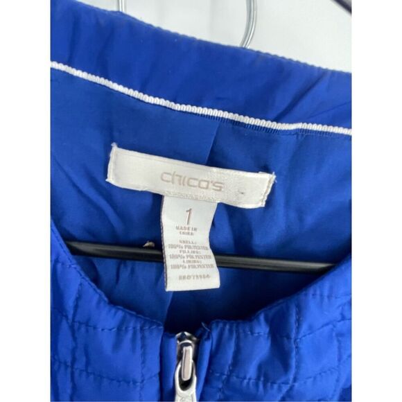 Chico’s size Medium (1) quilted cropped jacket - Picture 5 of 8